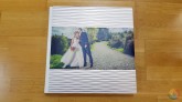 Album de Boda con Tapas en Aluminio y Polipiel Blanca